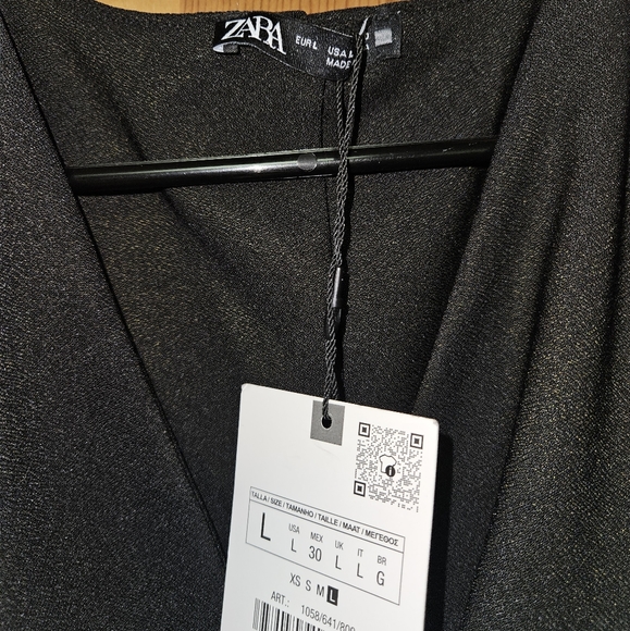 ZARA NWT black vest jumper (L) - Picture 3 of 4